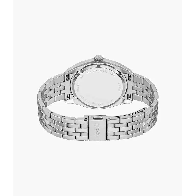Fossil Campbell Three-Hand Day-Date Stainless Steel Men's Watch