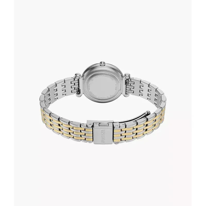 Fossil Carlie Mini Three-Hand Two-Tone Stainless Steel Women's Watch