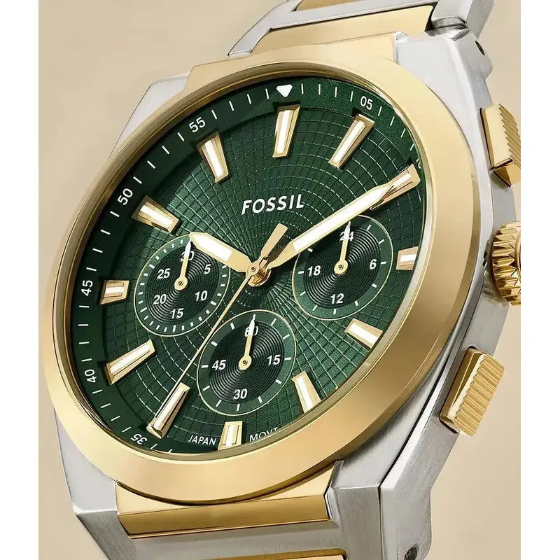 Fossil Everett Chronograph Two-Tone Stainless Steel Men's Watch