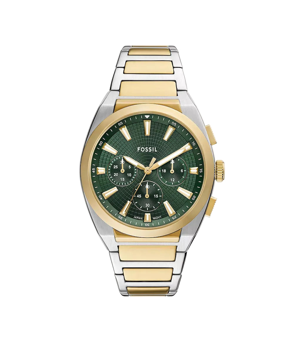 Fossil Everett Chronograph Two-Tone Stainless Steel Men's Watch