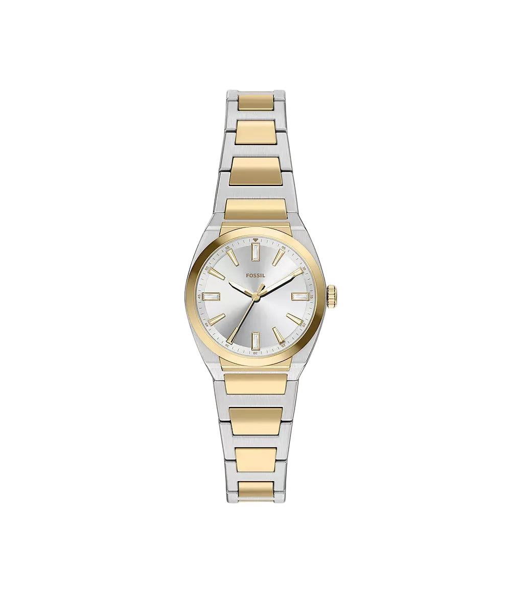 Fossil Everett Three-Hand Two-Tone Stainless Steel Women's Watch