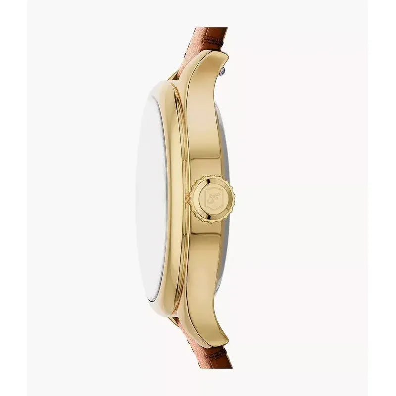 Fossil Gilmore Three-Hand Brown Leather Women's Watch