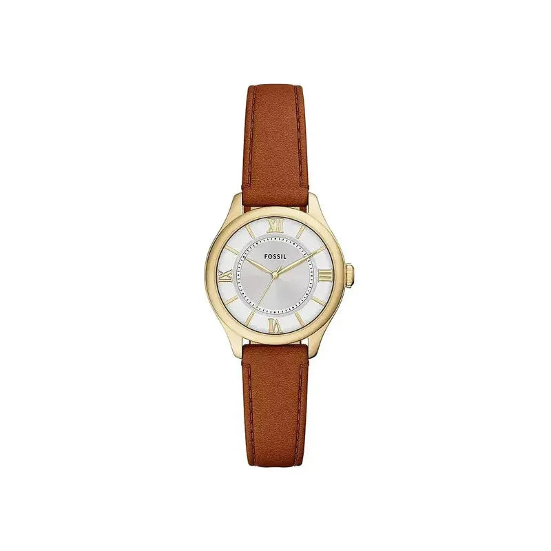 Fossil Gilmore Three-Hand Brown Leather Women's Watch