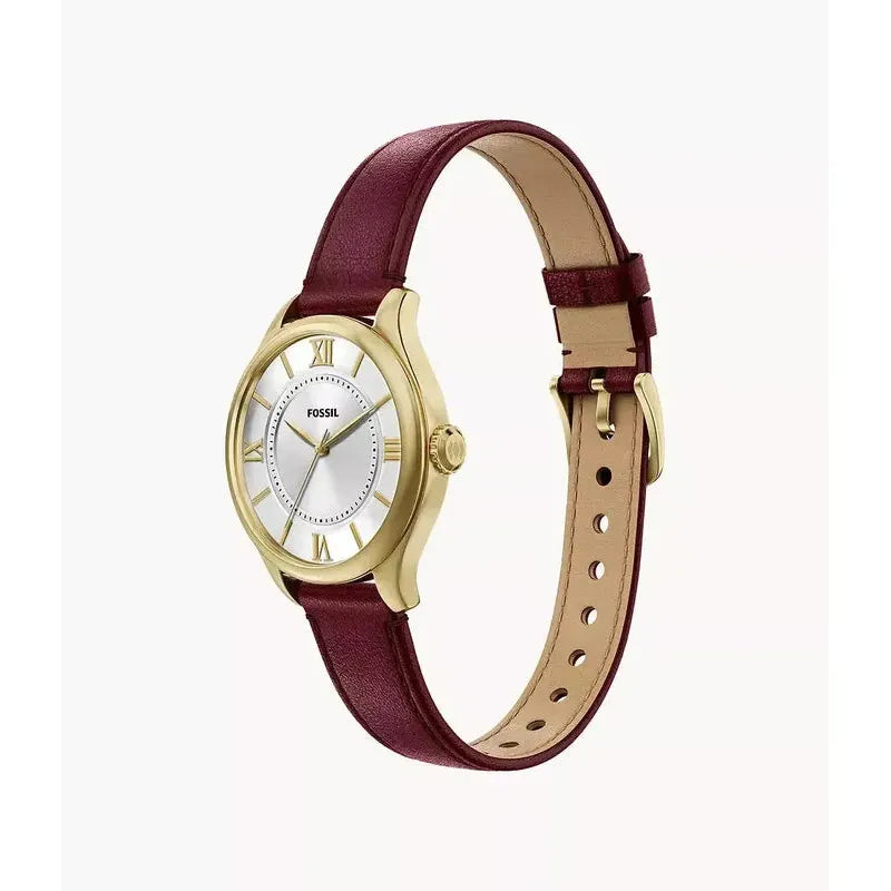Fossil Gilmore Three-Hand Red Leather Women's Watch