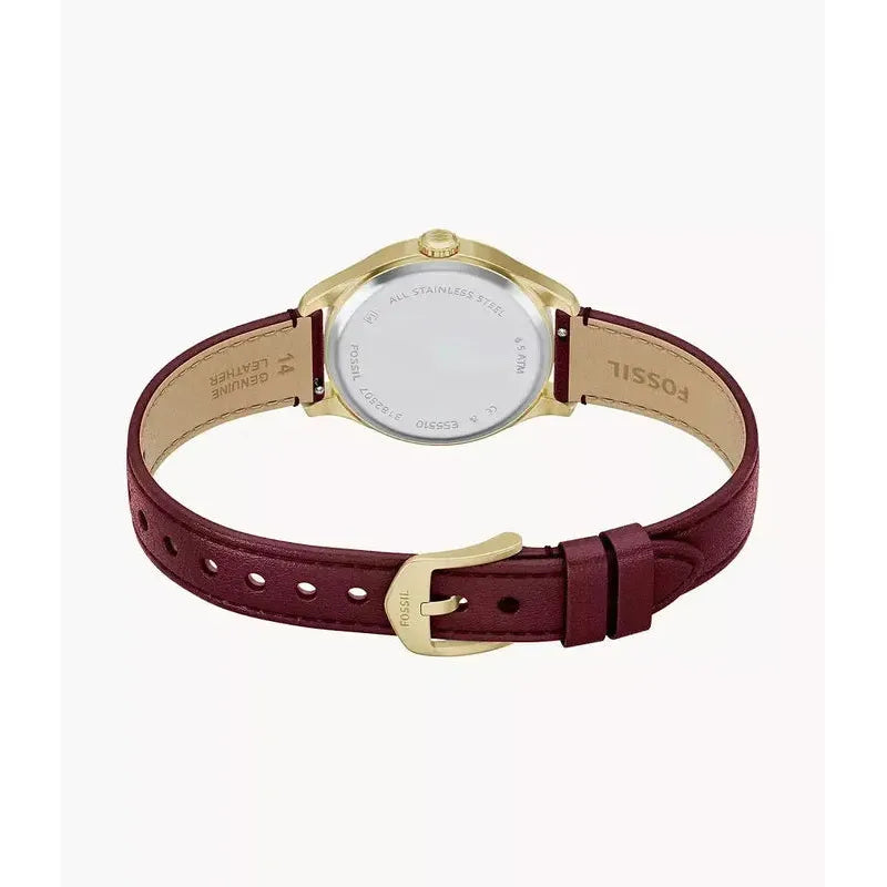 Fossil Gilmore Three-Hand Red Leather Women's Watch