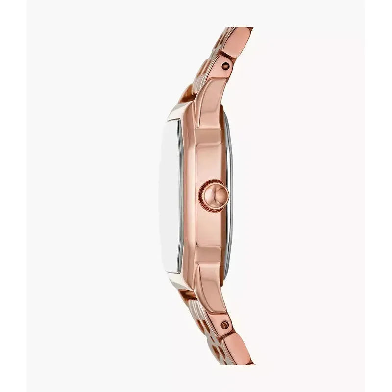 Fossil Harlow Three-Hand Rose Gold-Tone Stainless Steel Women's Watch
