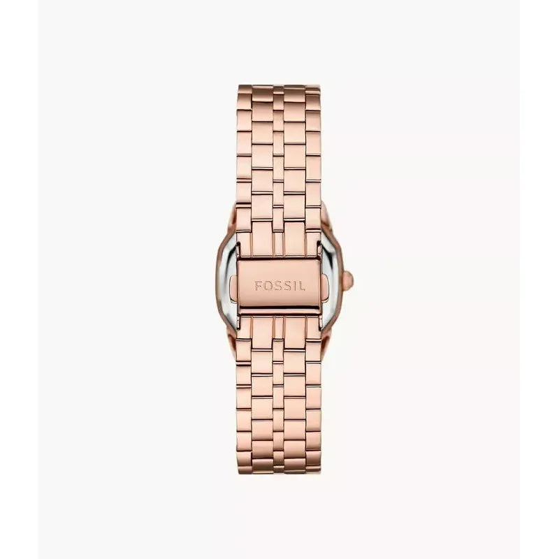 Fossil Harlow Three-Hand Rose Gold-Tone Stainless Steel Women's Watch