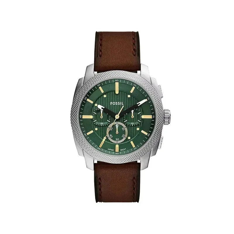Fossil Machine 44mm Chronograph Brown Leather Men's Watch