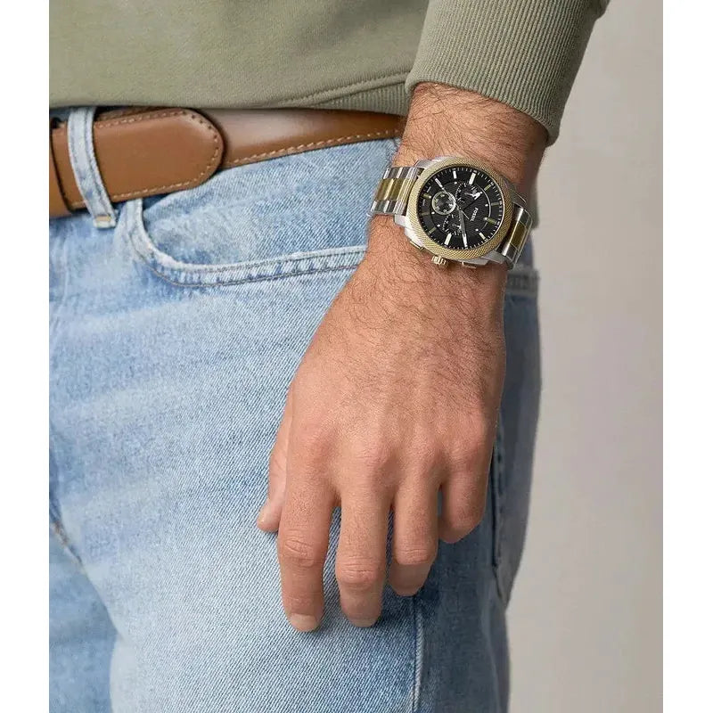 Fossil Machine Chronograph Two-Tone Stainless Steel Men's Watch