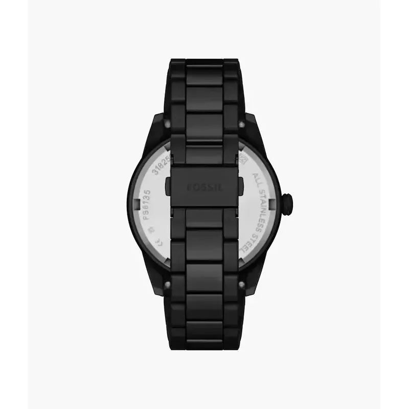 Fossil Pearson Multifunction Black Stainless Steel Men's Watch
