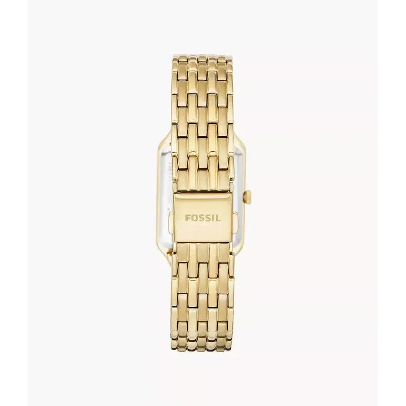 Fossil Raquel Three-Hand Date Gold-Tone Stainless Steel Watch Women's Watch