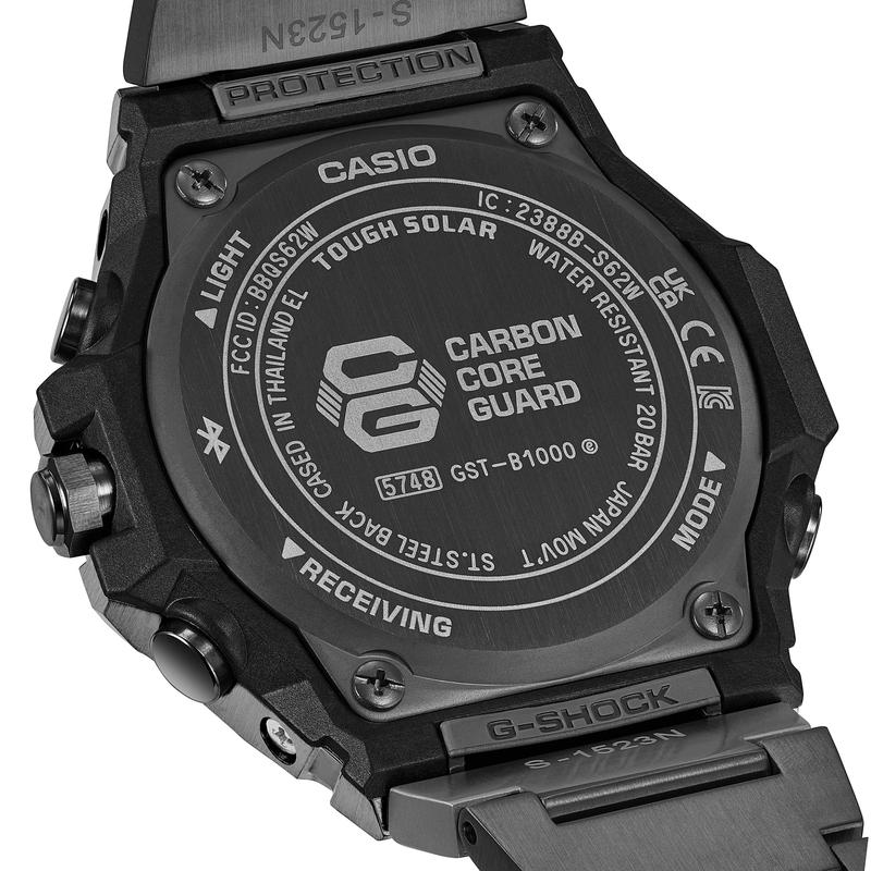 G-Shock G-Steel GST-B1000BD-1A Black Ion Plated Stainless Steel Watch