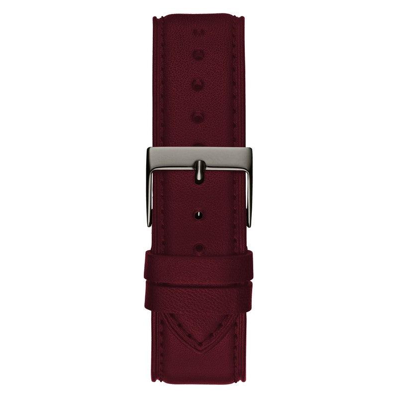 GUESS Mens Burgundy Gunmetal Analog Watch GW0628G4