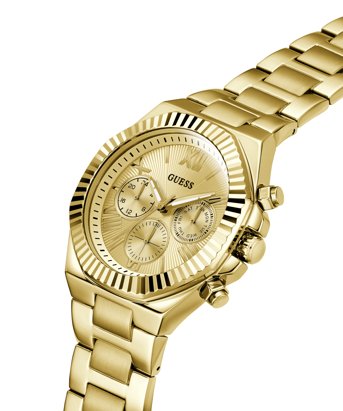 Guess Equity Men's Multifunction Watch Gold