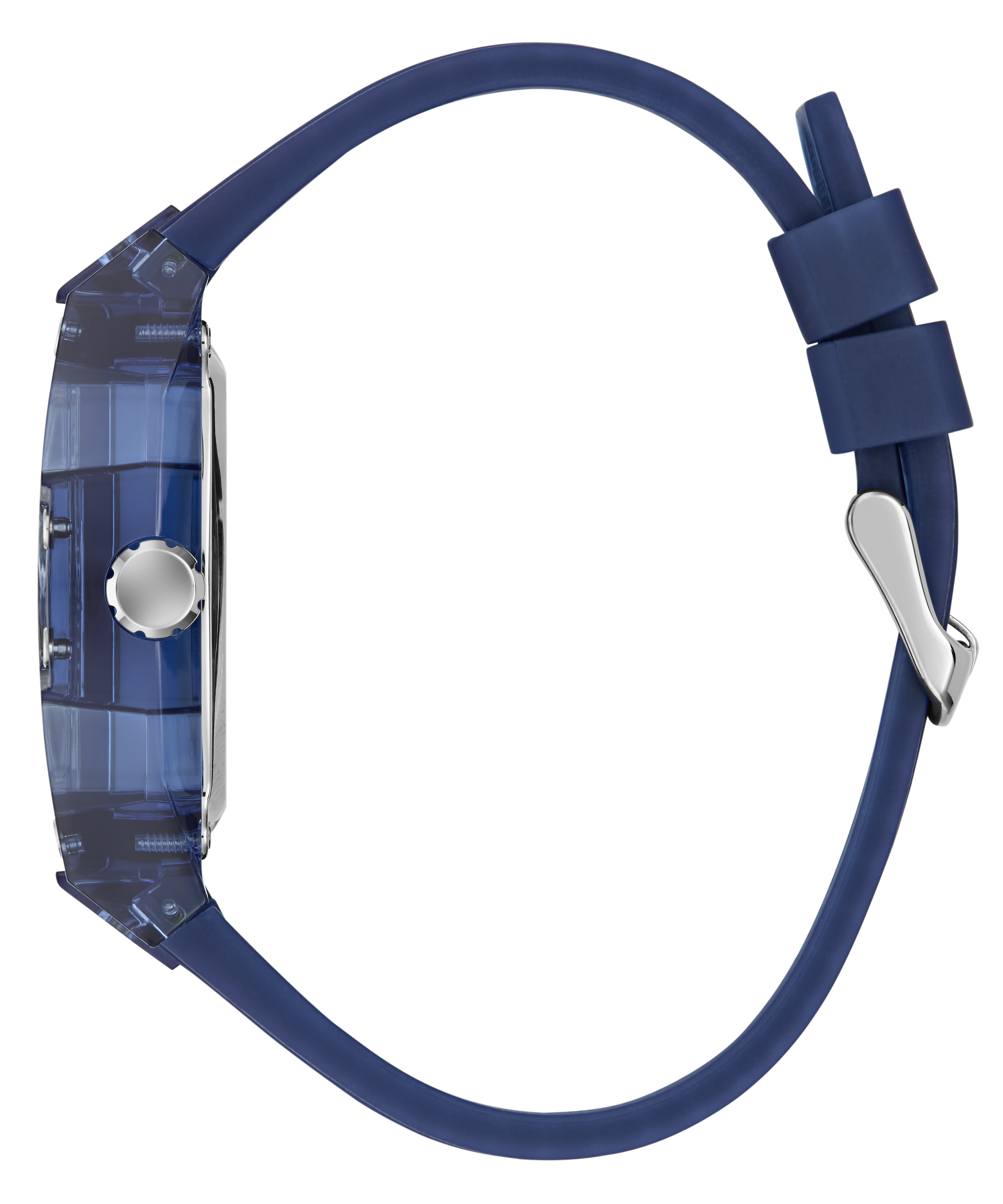 GUESS Men's Blue Analog Watch 42mm Automatic