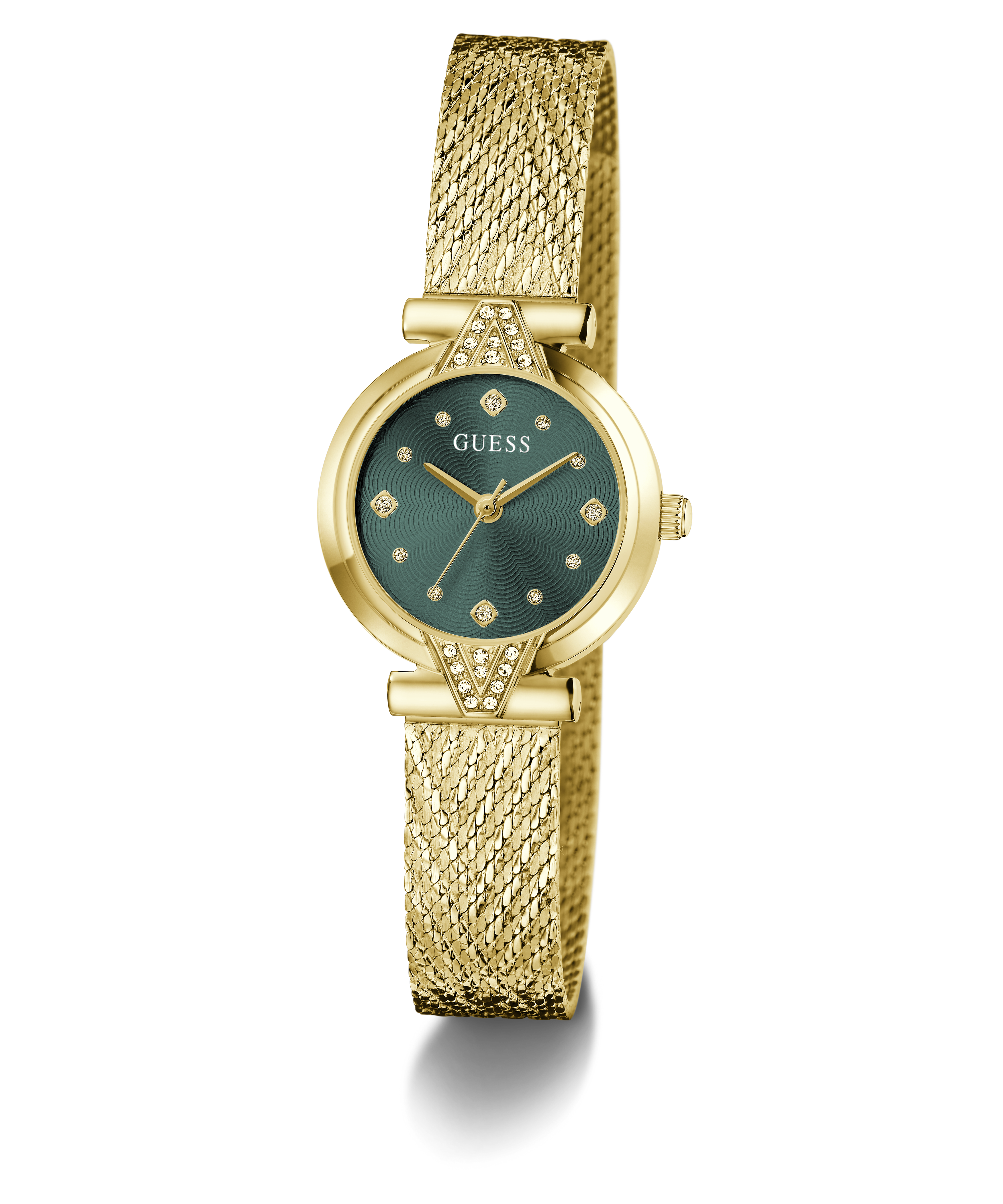 Guess Cecelia GW1086L2 Women's Watch Gold Tone Green Dial