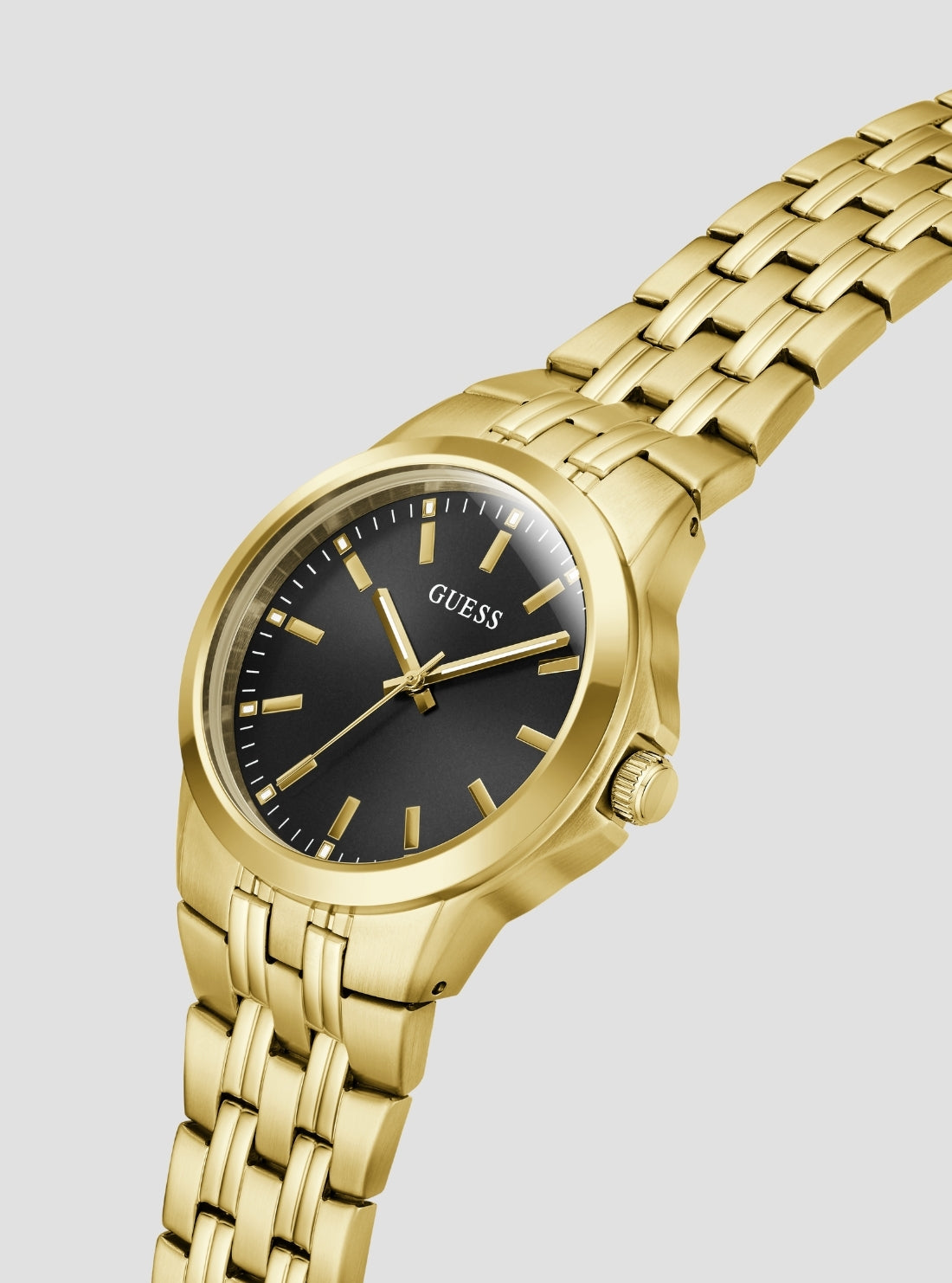 Guess Archie GW1121G2 Men's Watch Gold-Tone Black Dial