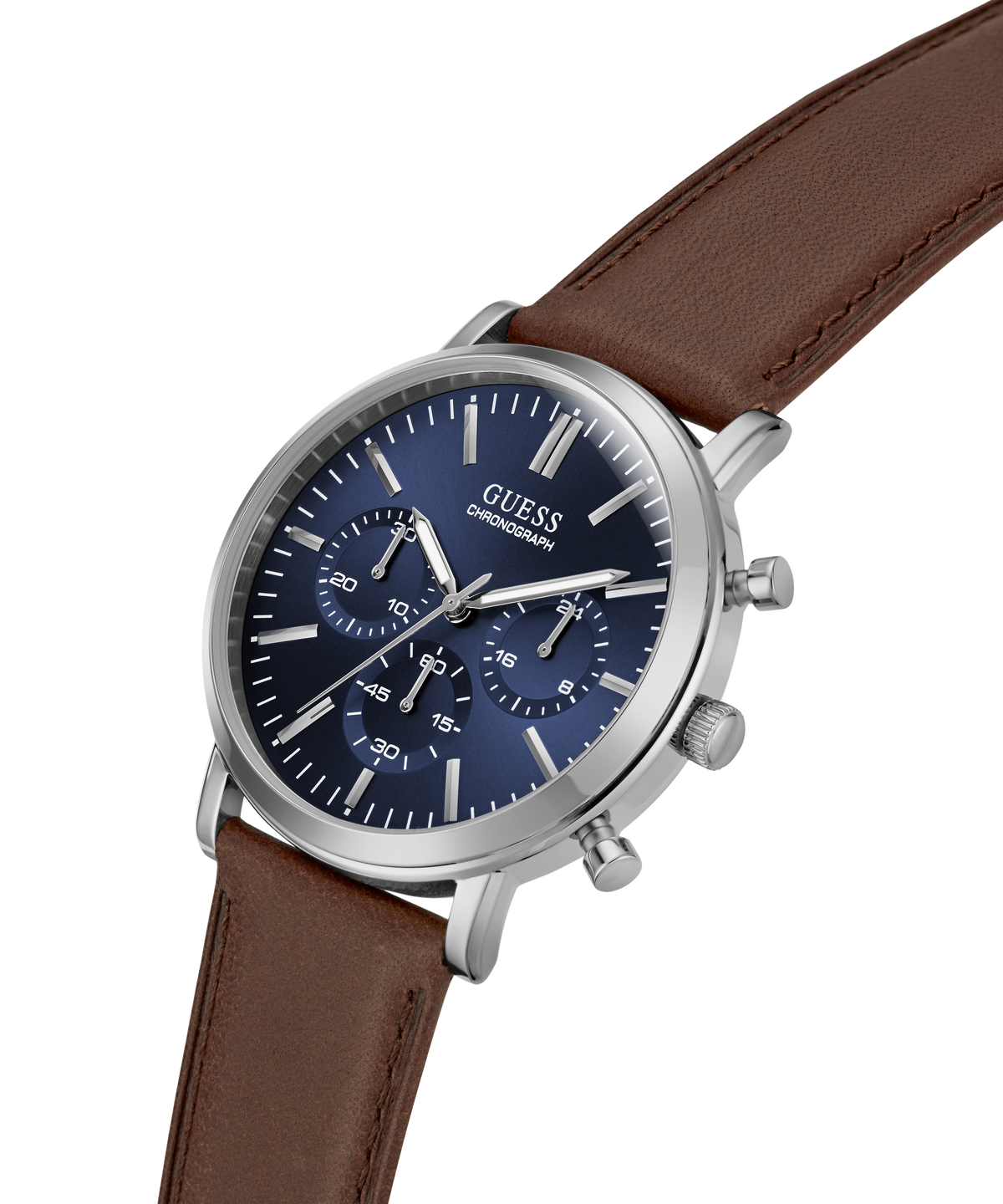 Guess Cassian Men's Chronograph Watch Silver