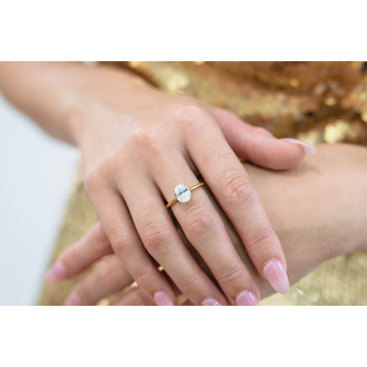 Georgini A Christmas Journey Ellipse Solitaire - Gold