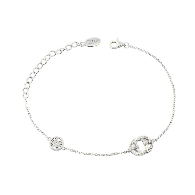 Georgini Alchemy Couture Link Bracelet Rhodium-Plated Silver