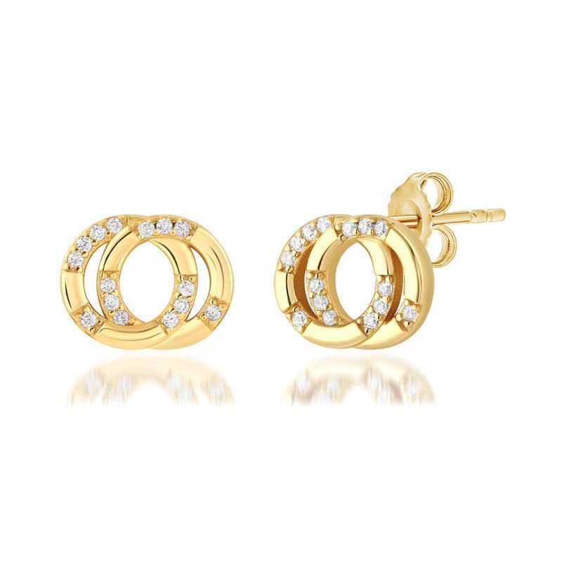 Georgini Alchemy Couture Link Earrings Gold
