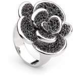 Georgini Black Pave Camellia Ring