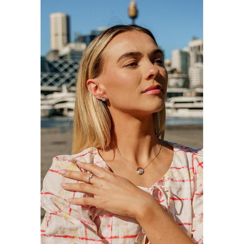 Georgini Chic Noel Freshwater Pearl Silver Pendant