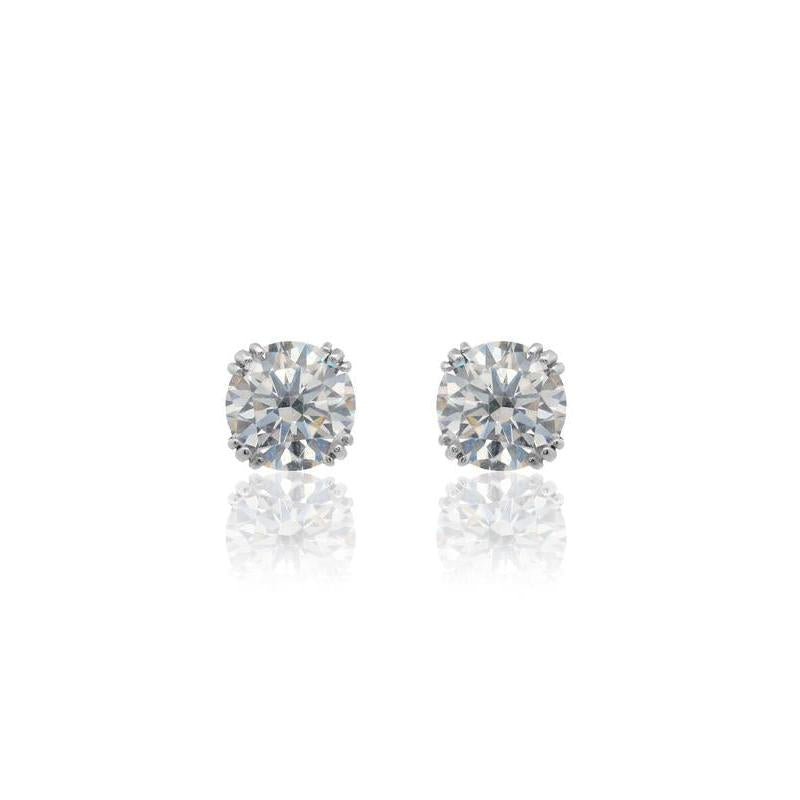 Georgini Elegant Hidden Halo Silver Stud Earrings
