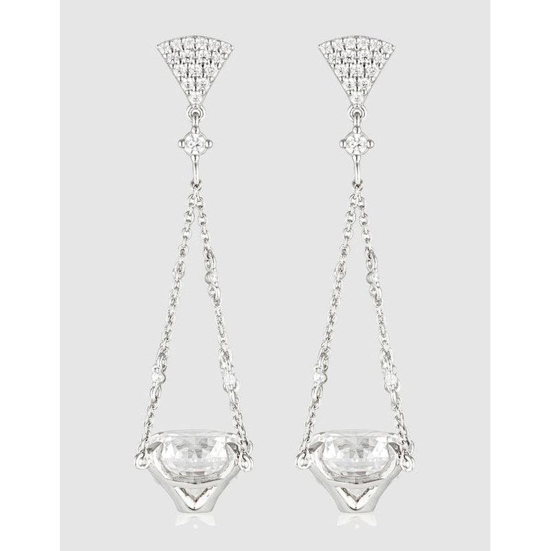 Georgini Georgini Summer Sorbet Brilliant Bouquet Earrings Silver