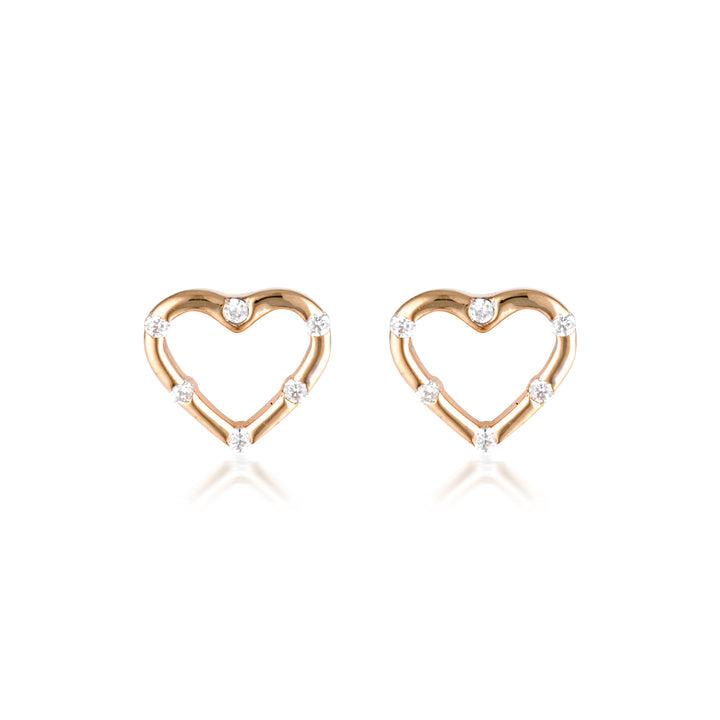 Georgini Georgini Summer Sorbet Candy Cupid Earrings Rose Gold