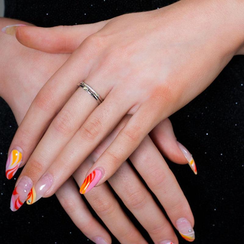 Georgini Georgini Summer Sorbet Mini Marshmallow Ring Green Silver -6