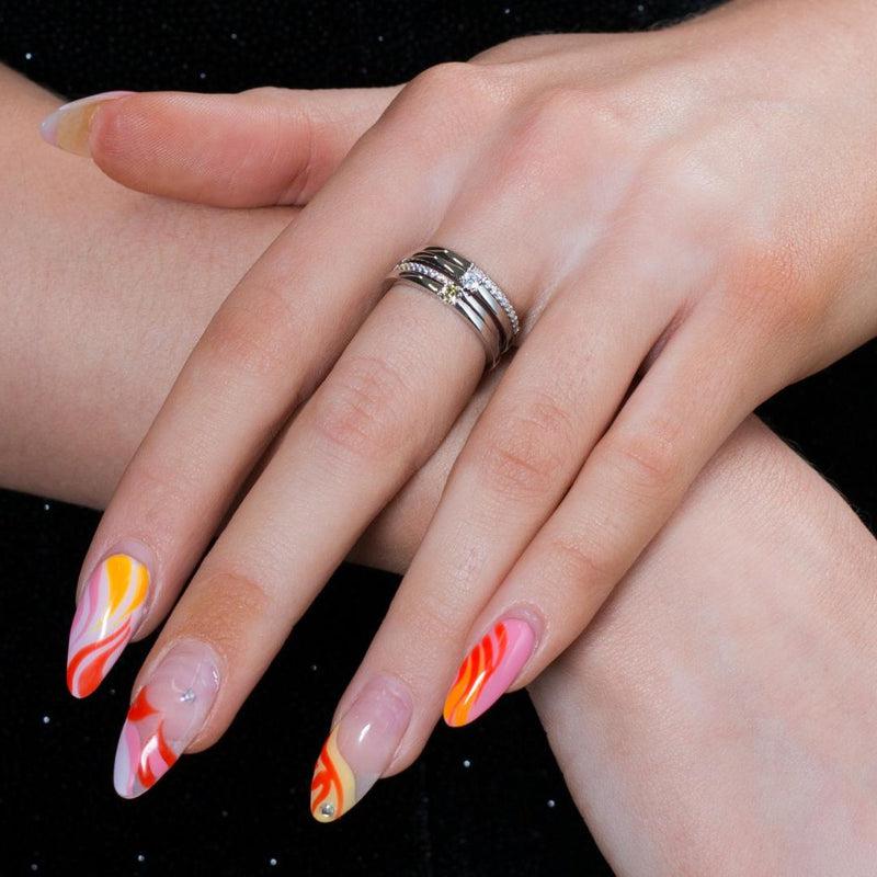 Georgini Georgini Summer Sorbet Mini Marshmallow Ring Silver-6