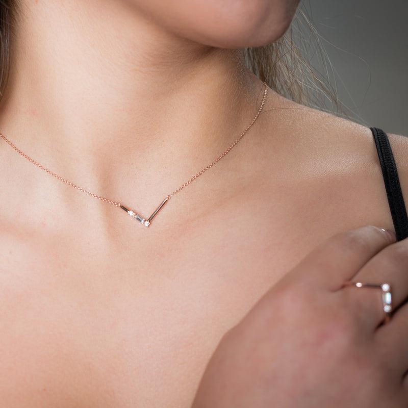 Georgini Georgini The Layered Edit Tiga Necklace Rose Gold