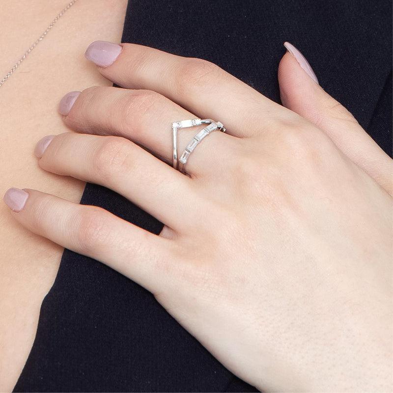 Georgini Georgini The Layered Edit Tiga Ring Silver -6