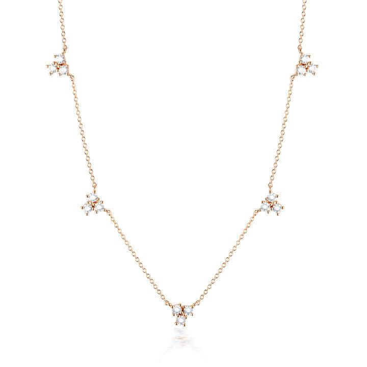 Georgini Georgini The Layered Edit Trois Necklace Rose Gold