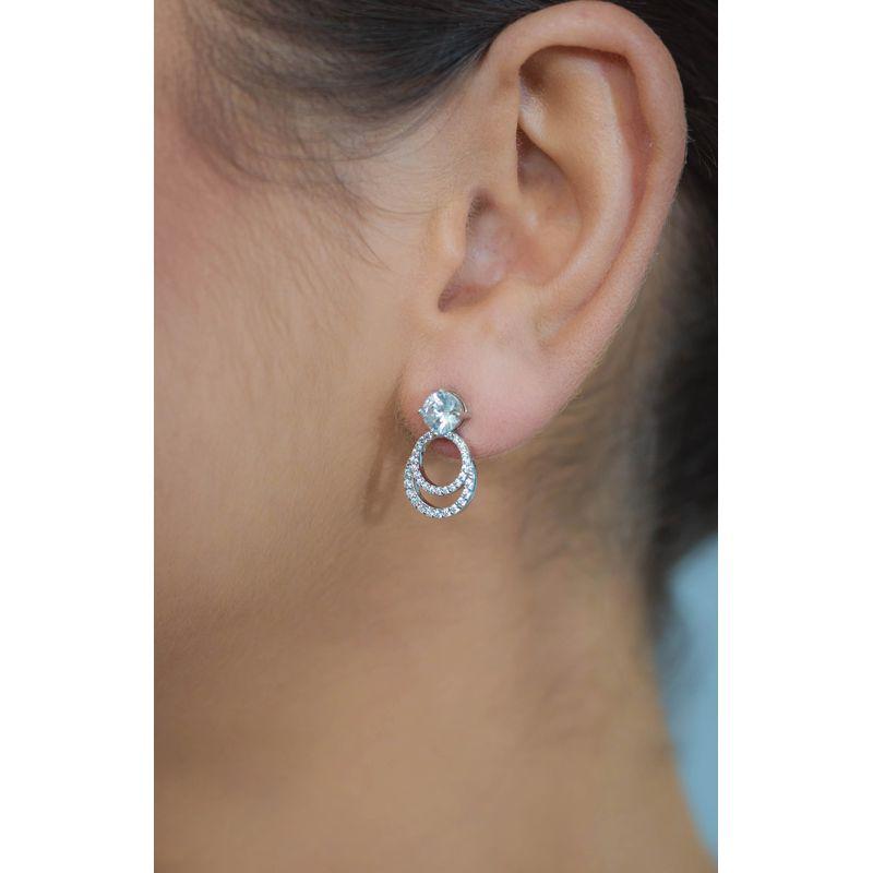 Georgini Goddess Luna Earrings - Silver