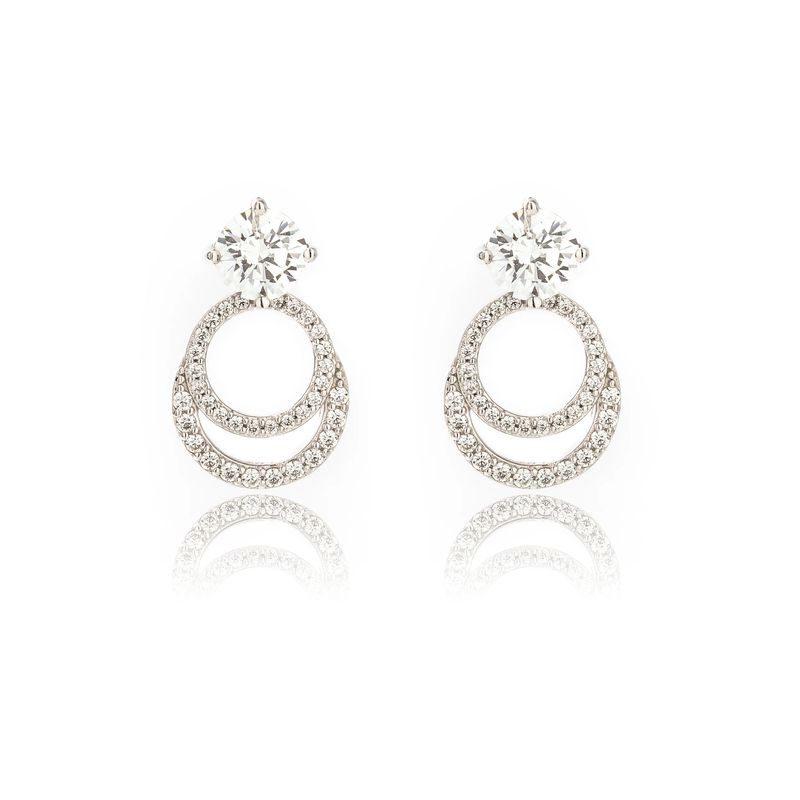 Georgini Goddess Luna Earrings - Silver