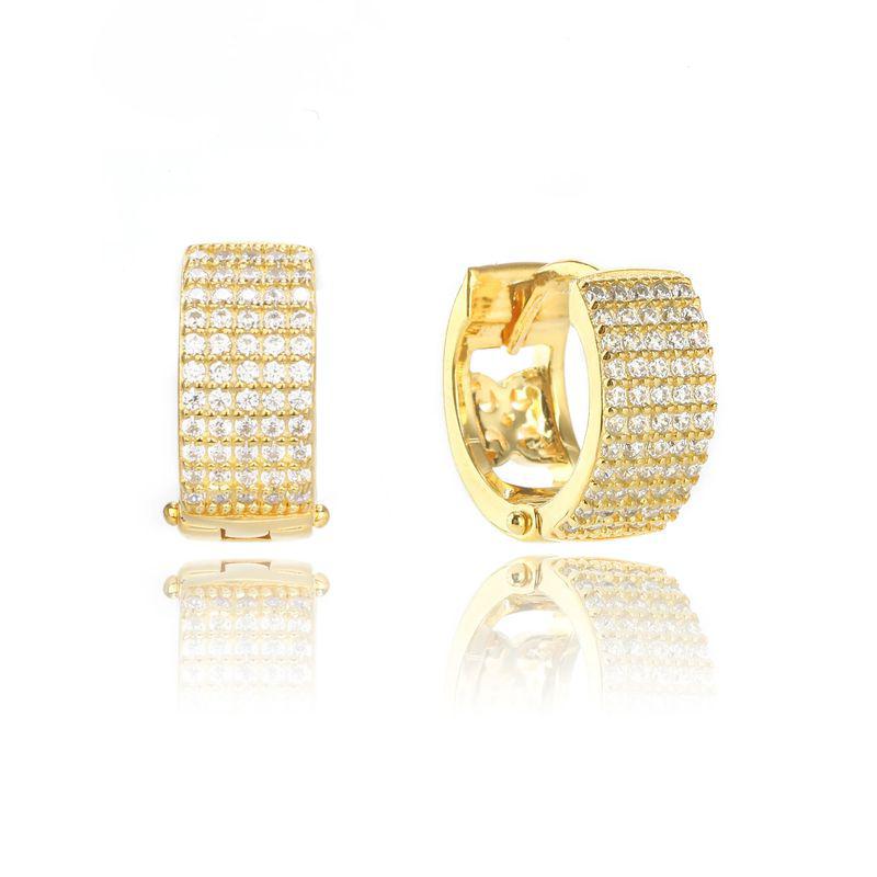 Georgini Goddess Maeve Pave Hoop Earrings - Gold
