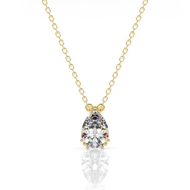 Georgini Gold Pear-Cut Hidden Halo Gold Pendant