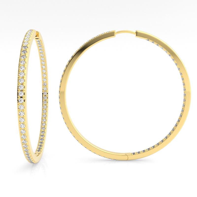 Georgini Gold-Plated 925 Sterling Silver Hoop Earrings