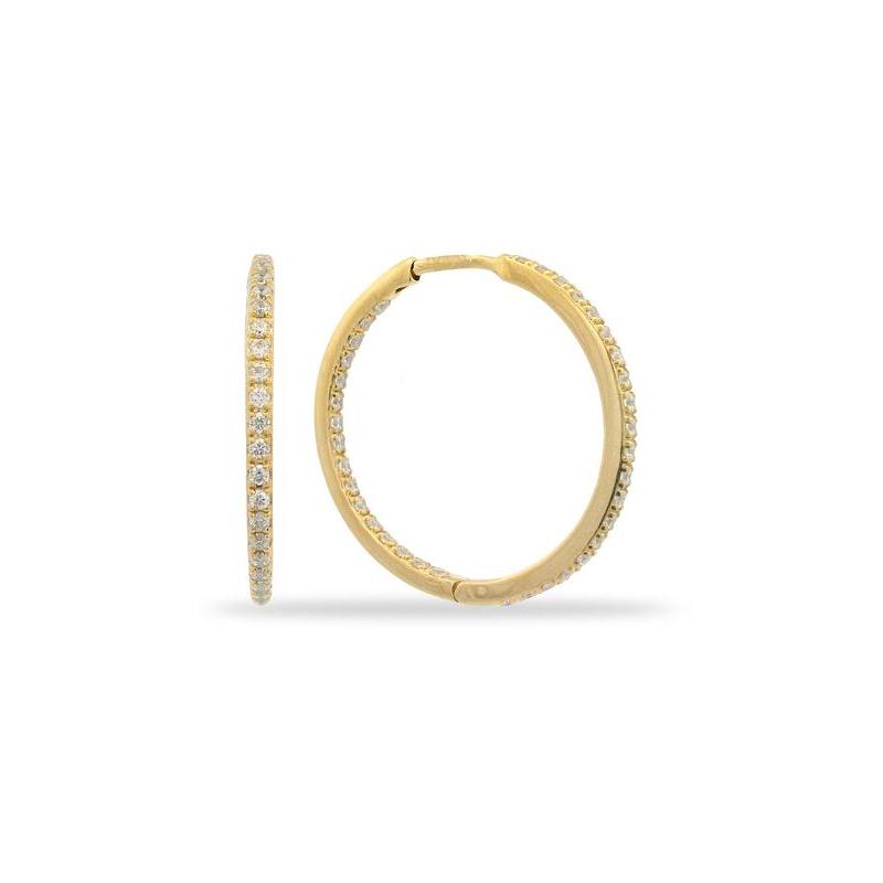 Georgini Gold-Plated 925 Sterling Silver Hoop Earrings