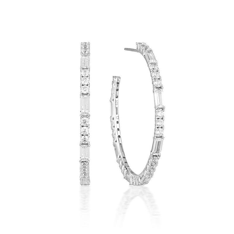 Georgini Irina Large Silver Hoop Earrings