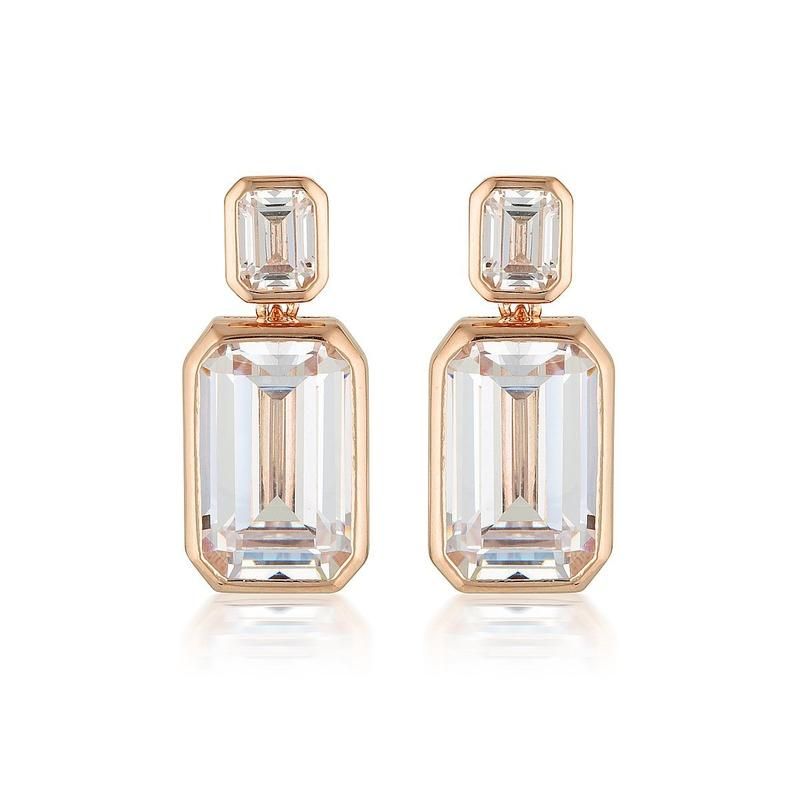 Georgini Luxe Sontuosa Earrings Rose Gold