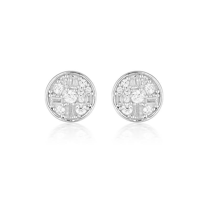 Georgini Mini Mosaic Silver Earrings