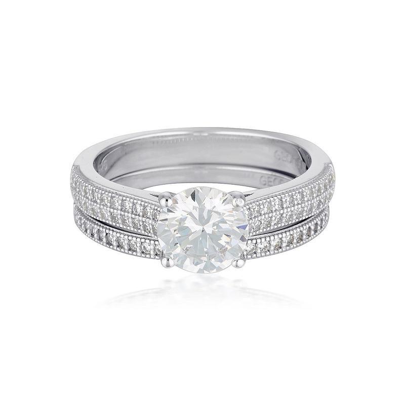 Georgini Princess Silver 2 Ring Set