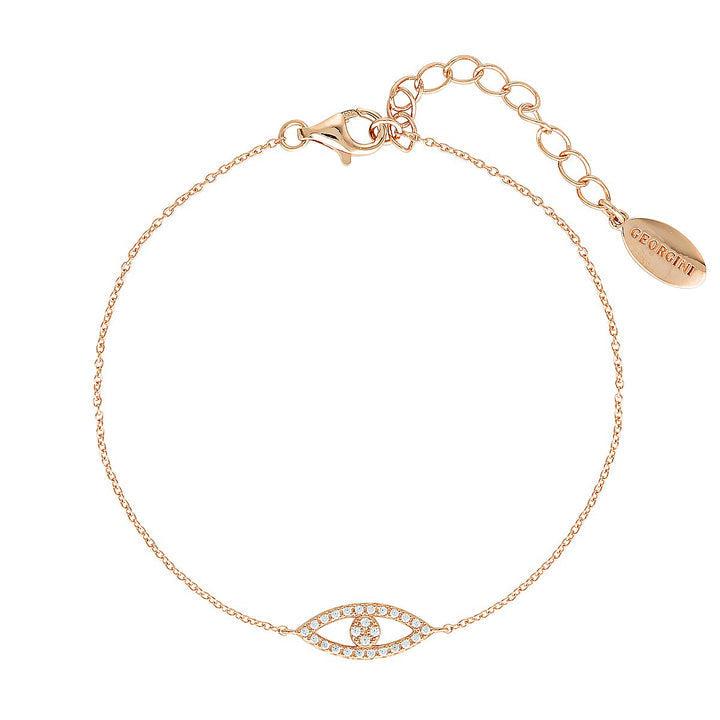 Georgini Rock Star Evil Eye Rosegold Bracelet