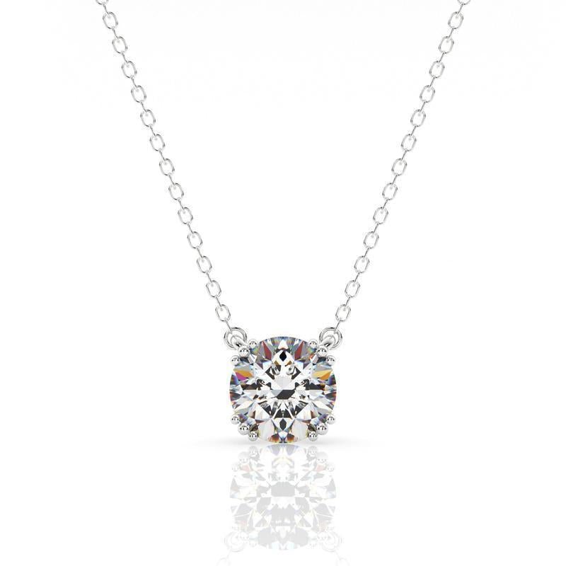 Georgini Round Hidden Halo Silver Pendant