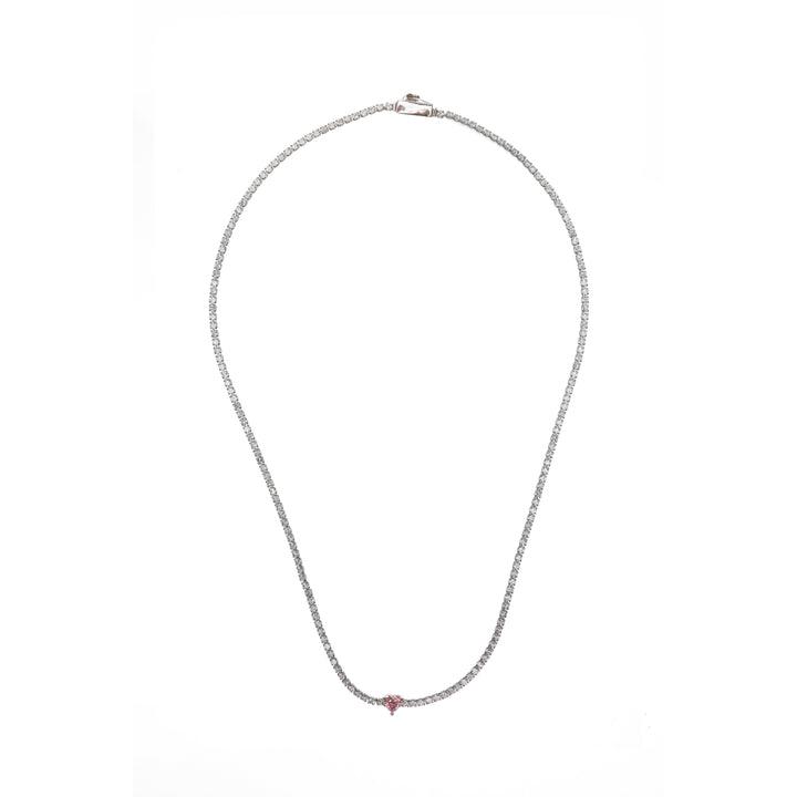 Georgini Sweetheart Tennis Necklace - Silver - 42cm