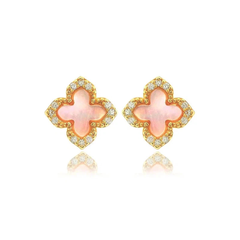 Georgini Sydney Soiree Fairwater Mother of Pearl Sud Earrings - Gold
