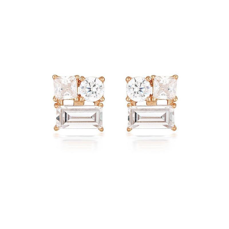 Georgini Thea Rose Gold Stud Earrings